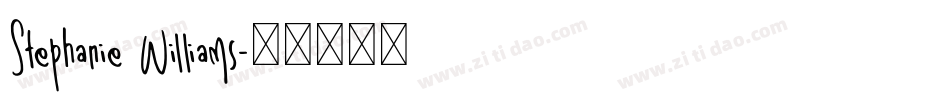 Stephanie Williams字体转换